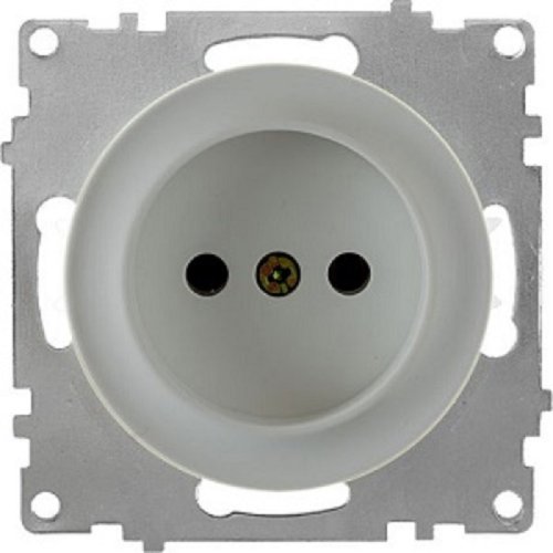 Розетка без заземления без рамки OneKeyElectro Florence 1-м. серый фото Розетка без заземления без рамки OneKeyElectro Florence 1-м. серый картинка